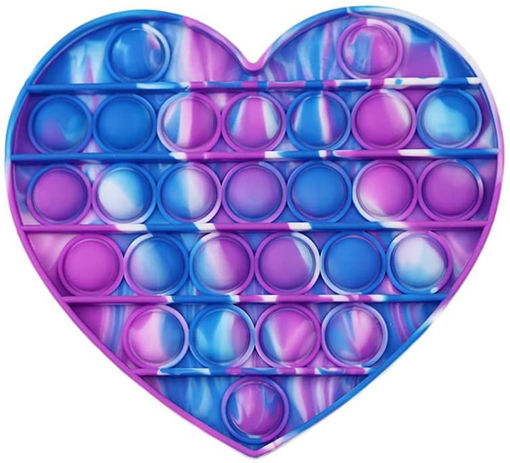 Picture of POP UP FIDGET HEART PURPLE/BLUE